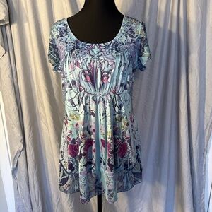 ONE WORLD Multicolor Floral Women's Blouse